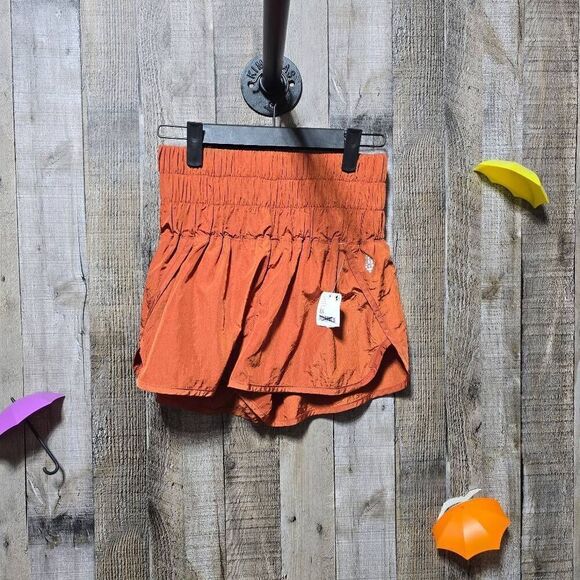 Free People Movement Way Home Shorts in Russet Orange NWT - Picture 2 of 7